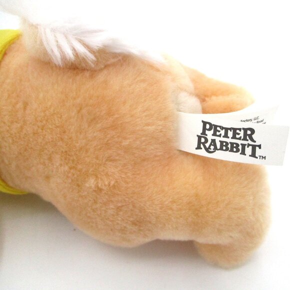 Peter Rabbit Plush Toy With Yellow Vest By Toy Factory - Picture 4 of 5